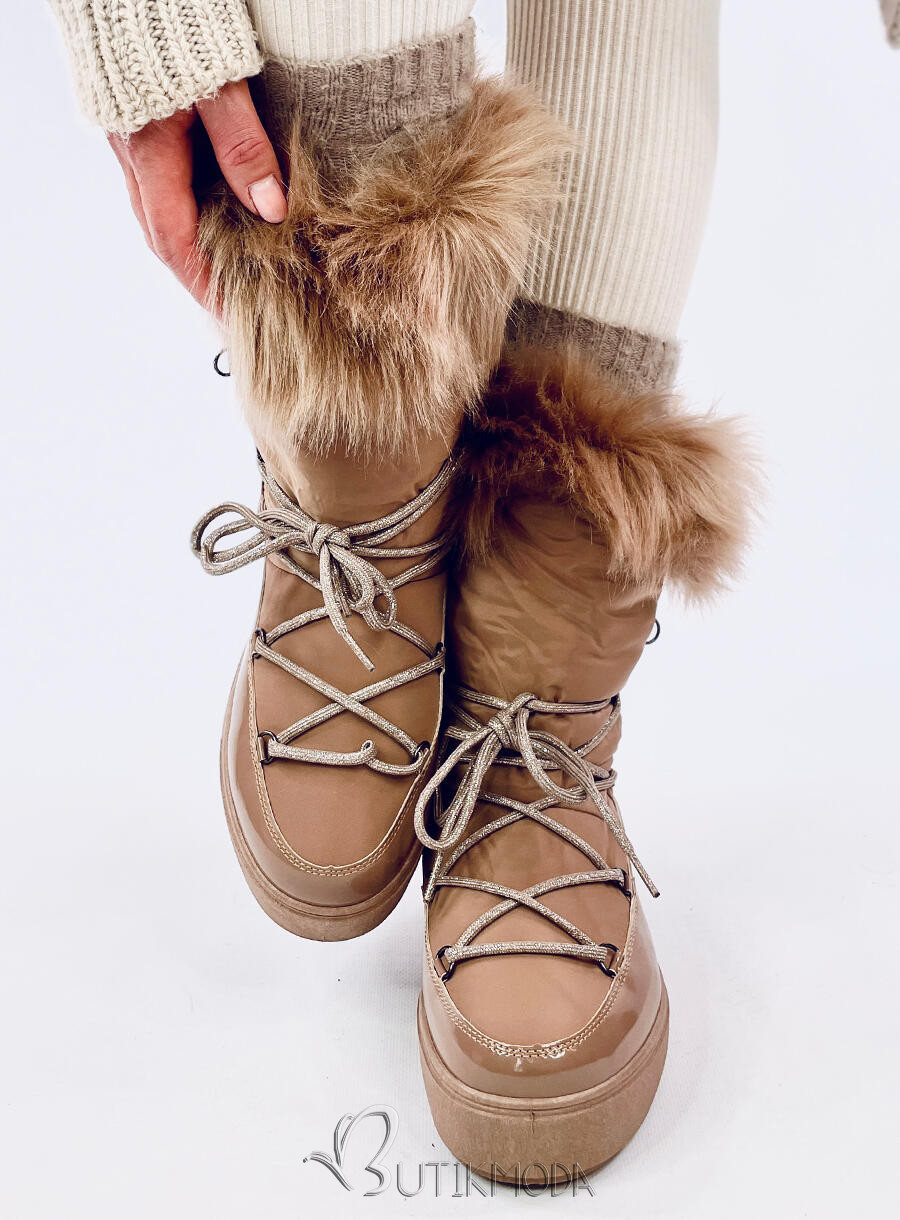 Beige snow boots CLASSIC