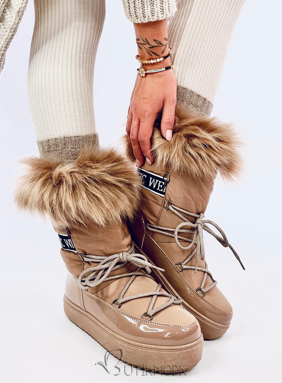 Beige snow boots CLASSIC