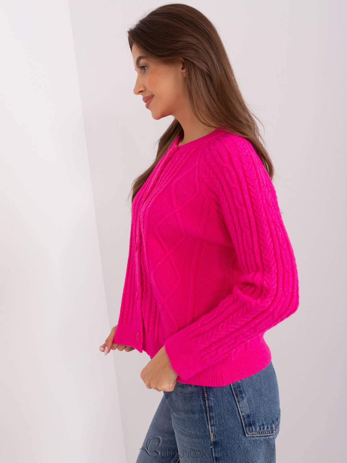 Fuchsia Women's Knitted Sweater