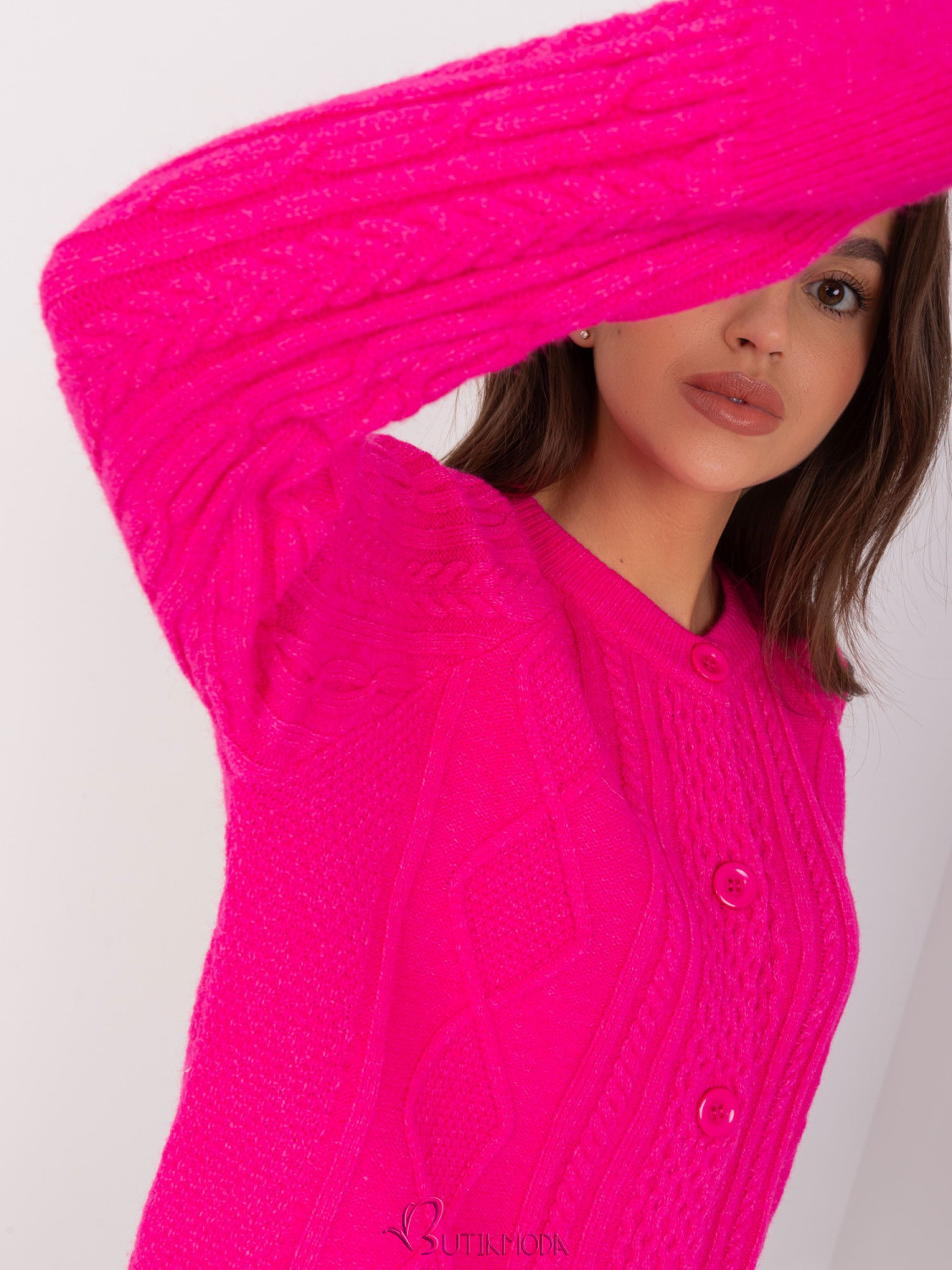 Fuchsia Women's Knitted Sweater