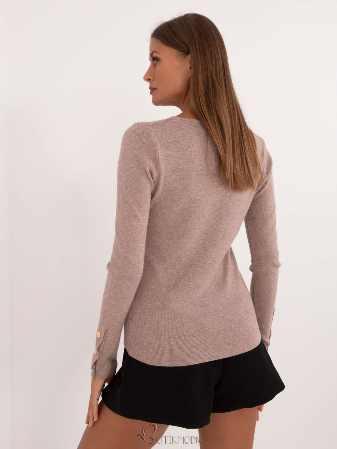 Beige Long Sleeve Sweater