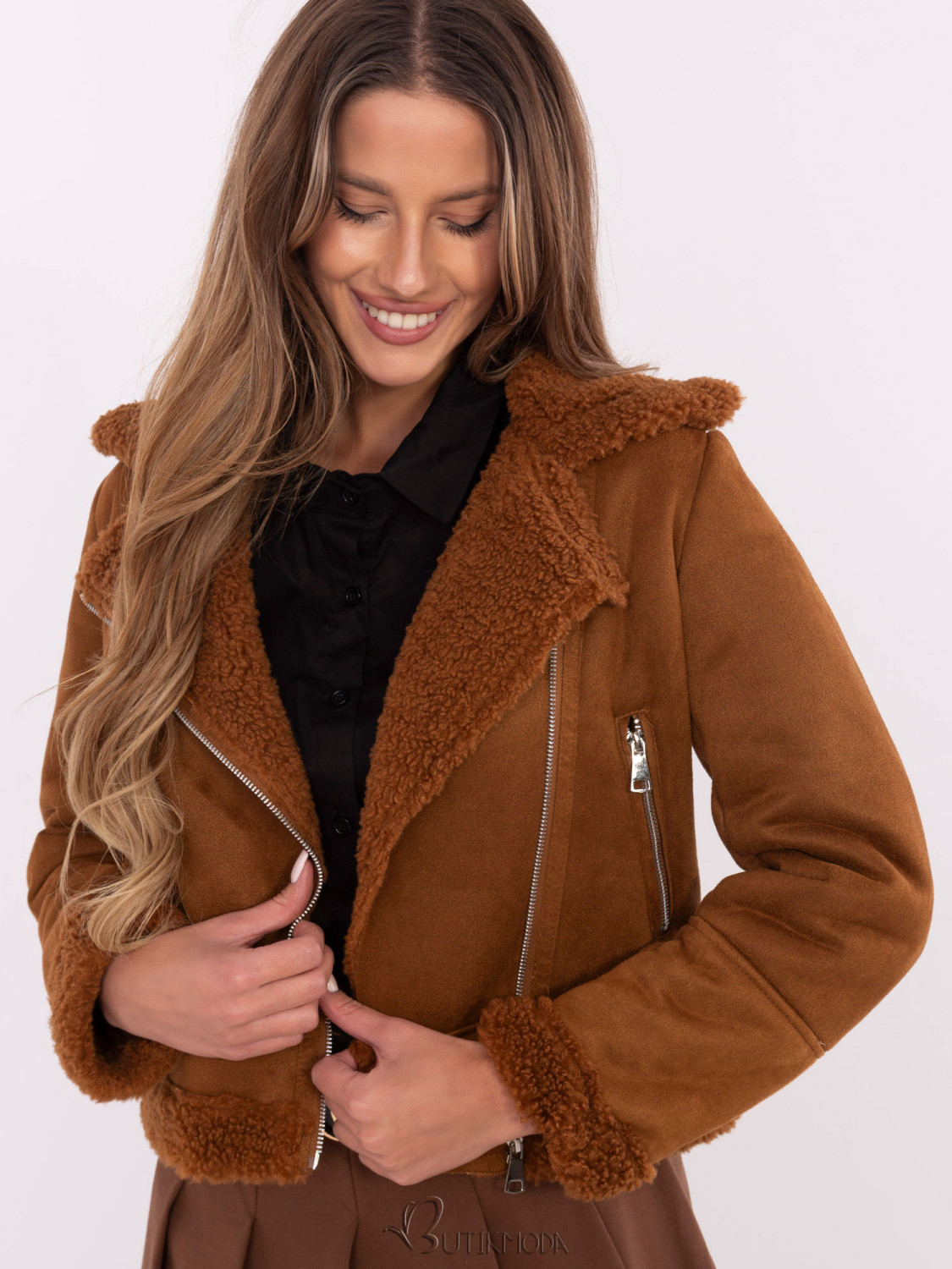 Women's Winter Jacket in Light Brown