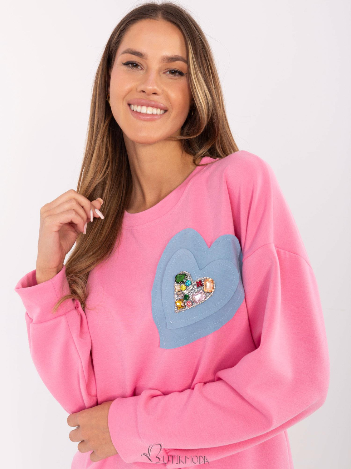 Pink Long Sleeve Sweatshirt