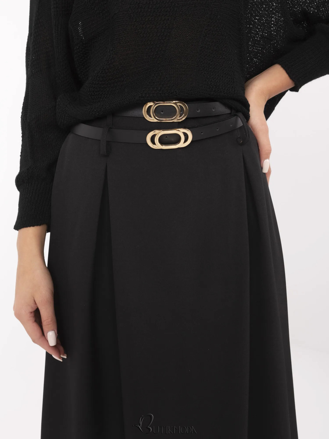 Elegant Black Maxi Skirt