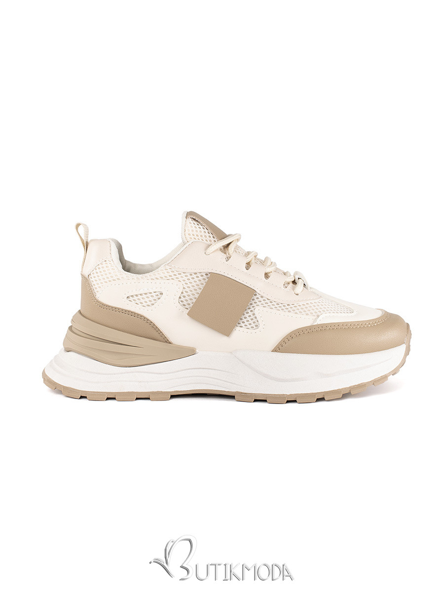 Beige-White Women's Sports Shoes