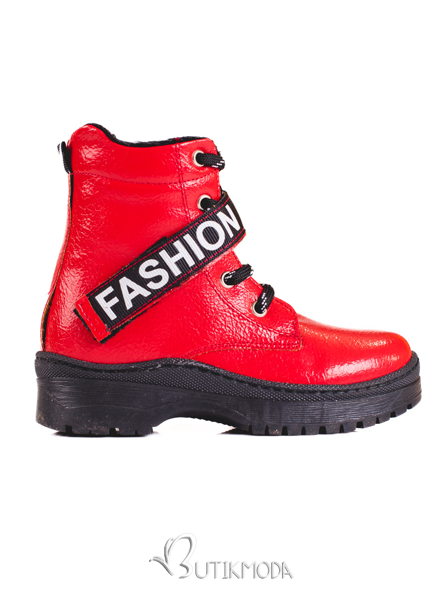 Red girls' boots Fashion