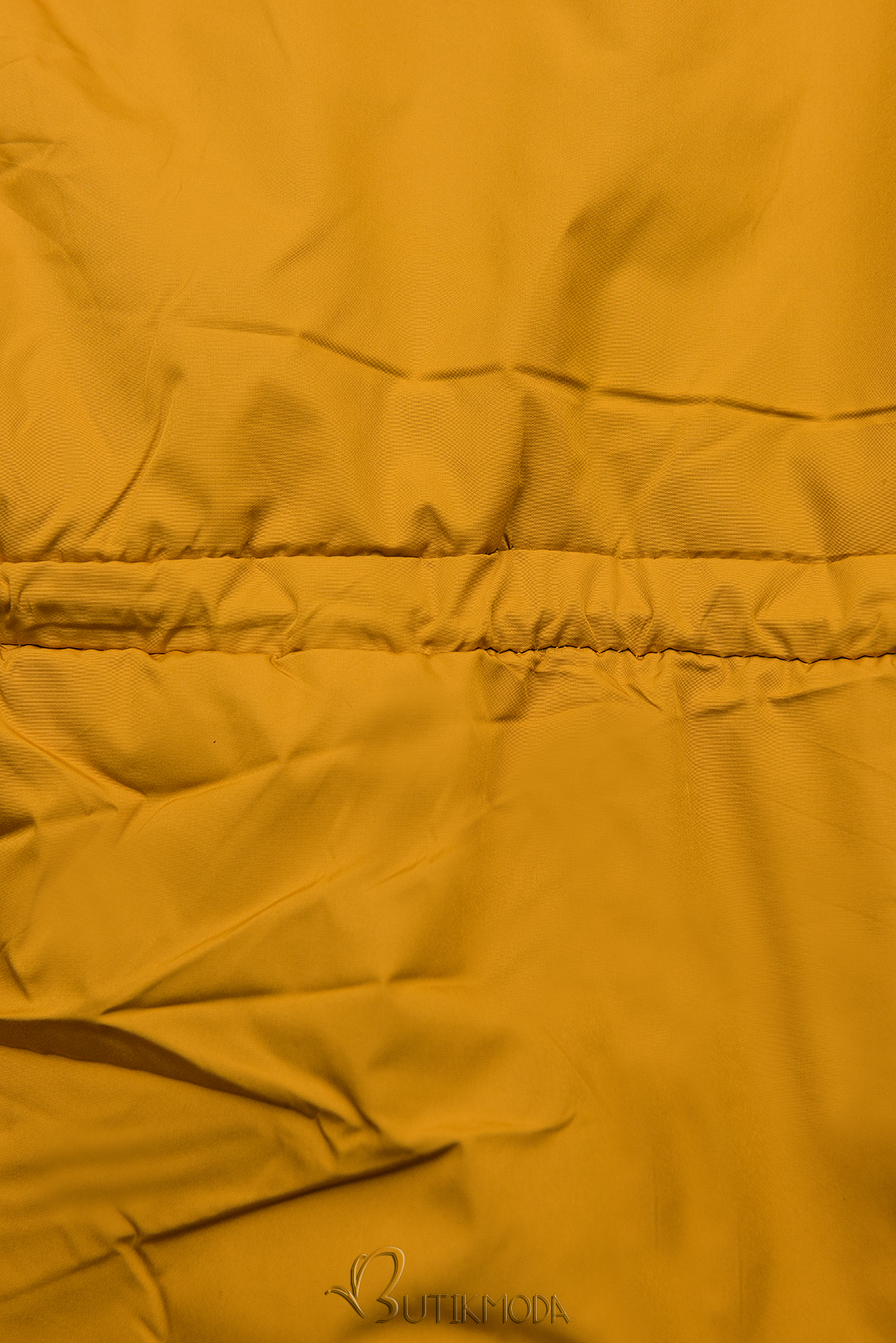 Mid-season jacket in dark yellow