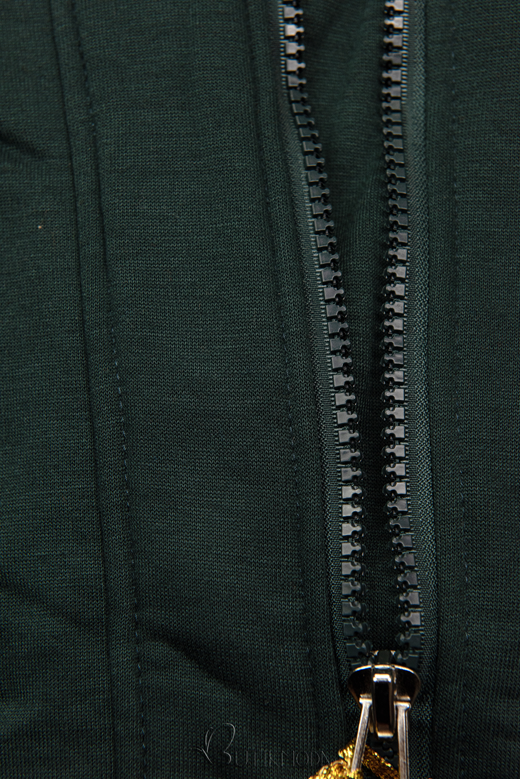 Dark green asymmetric hoodie