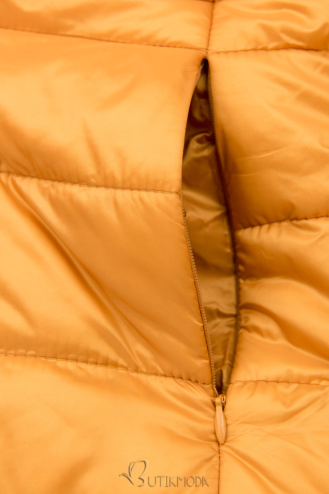 Reversible hooded jacket with fleece inner site sun yellow