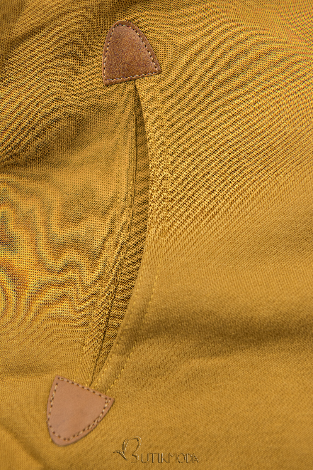 Sweatshirt dress mustard yellow