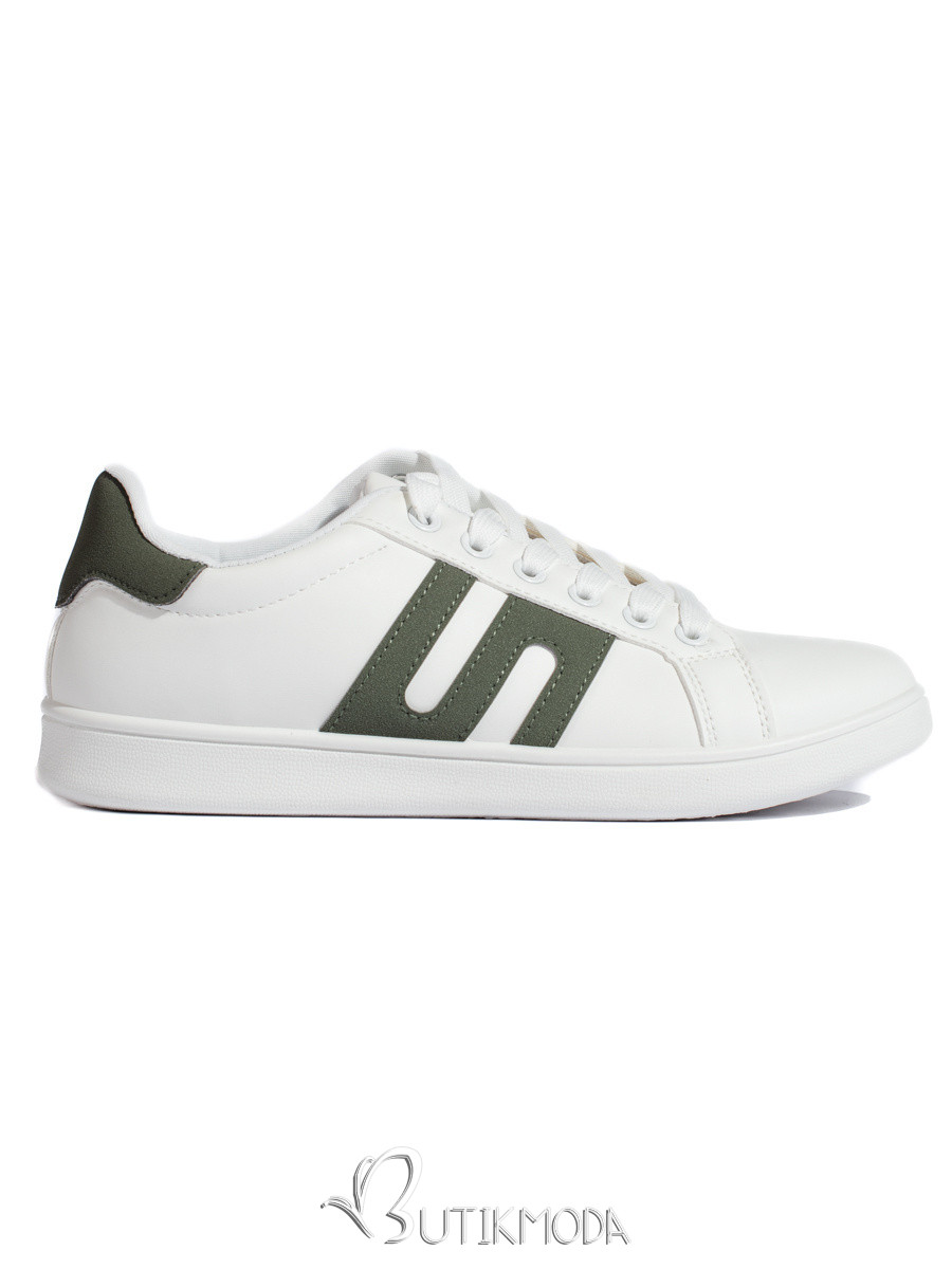 White-Green Women's Sneakers