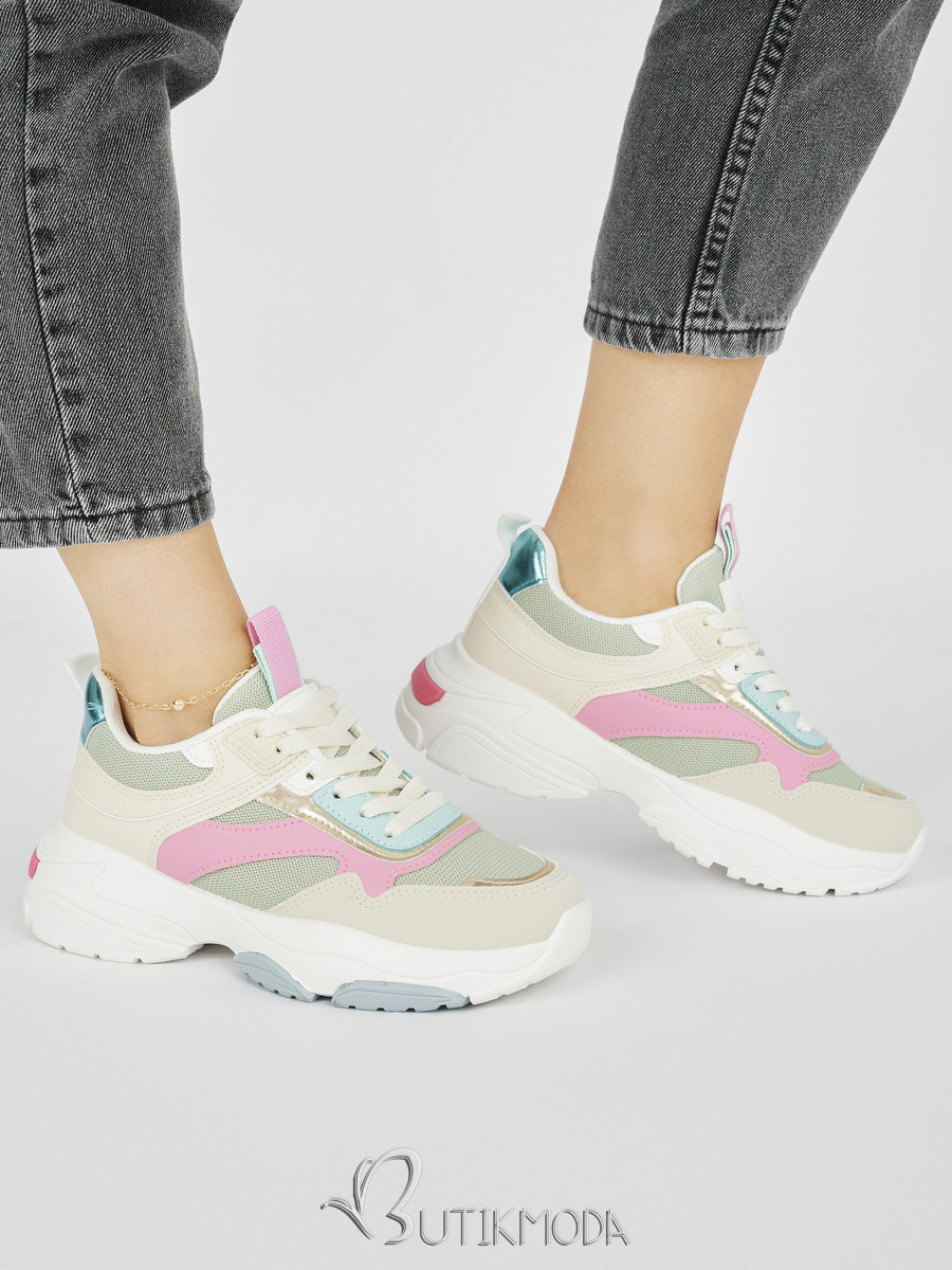 Women's Sporty Sneakers with Thick Sole