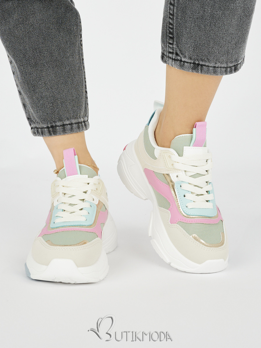 Women's Sporty Sneakers with Thick Sole