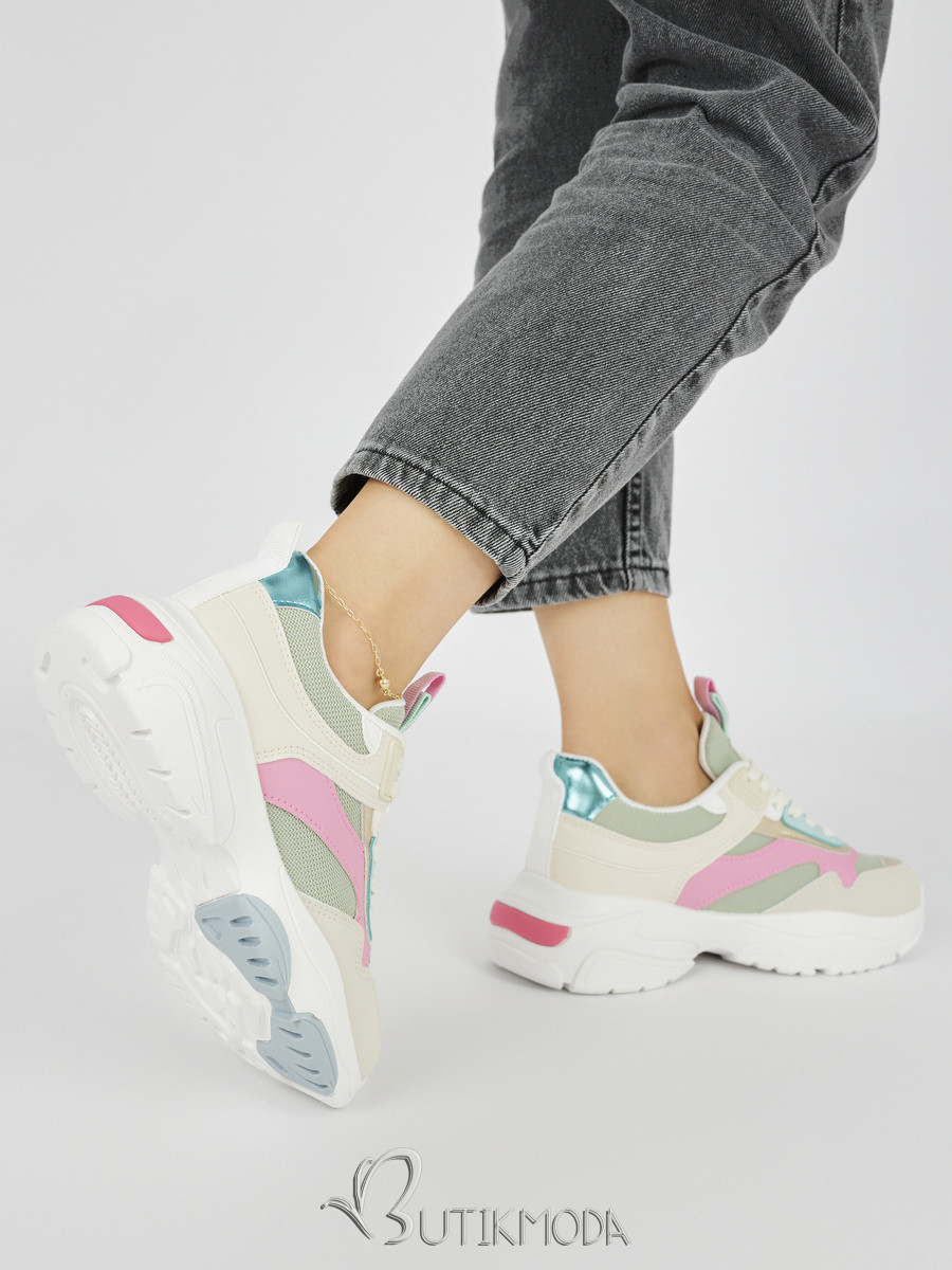 Women's Sporty Sneakers with Thick Sole