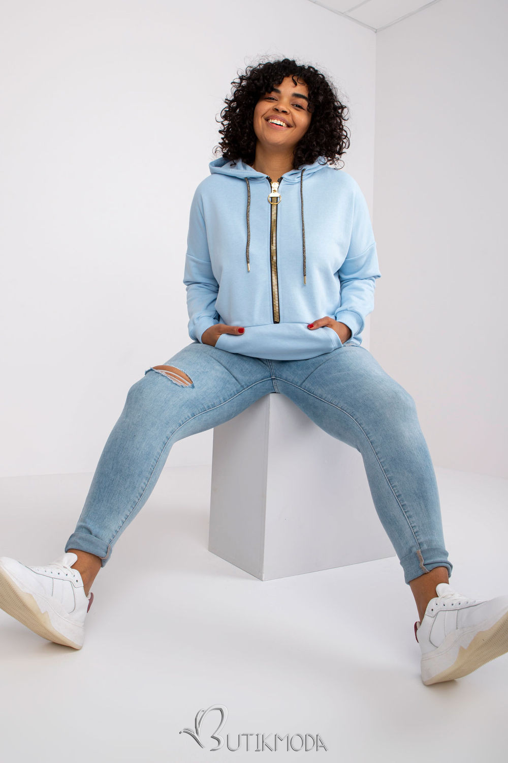 Women's Light Blue Hoodie