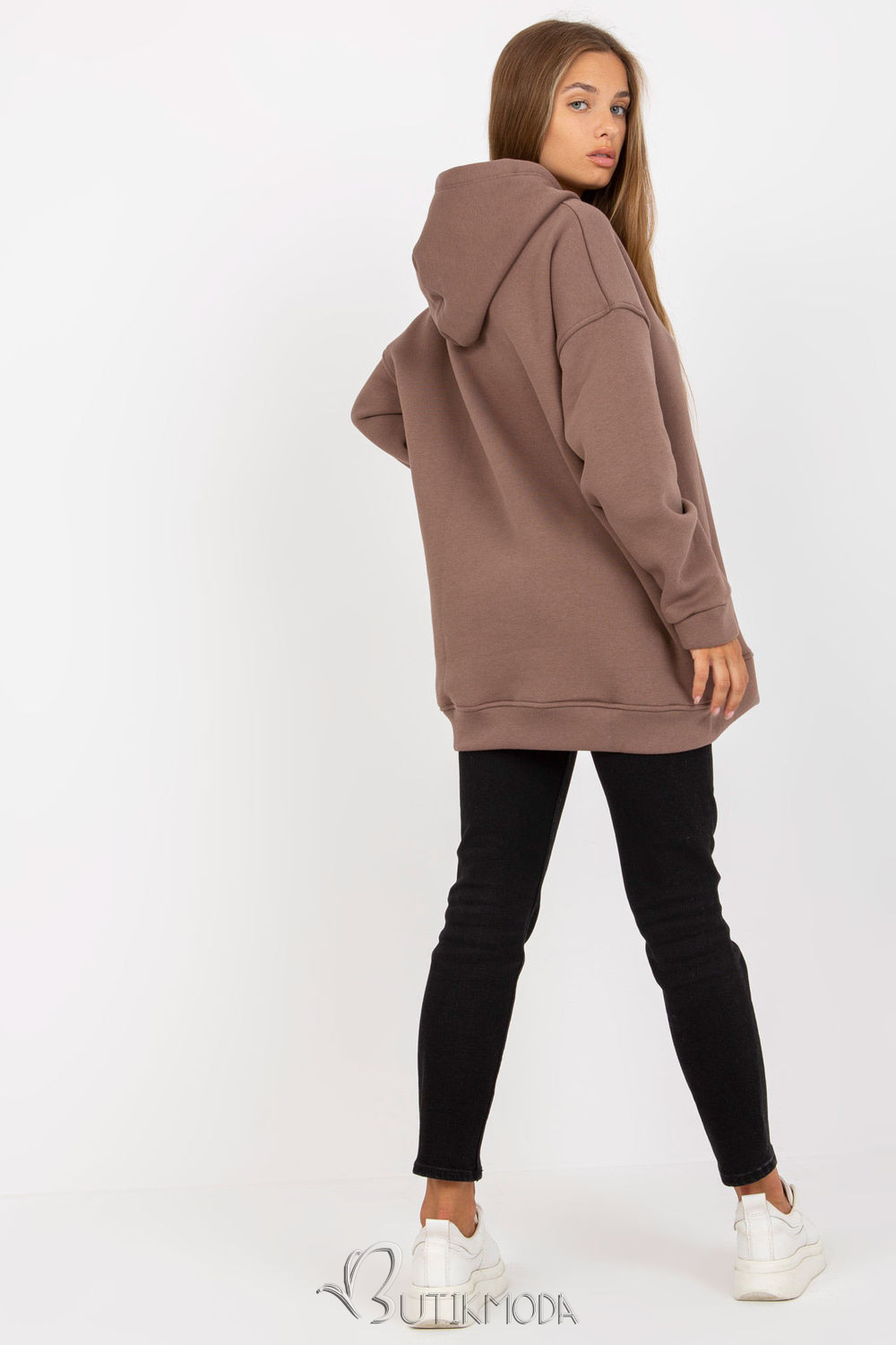 Brown Extended Hoodie