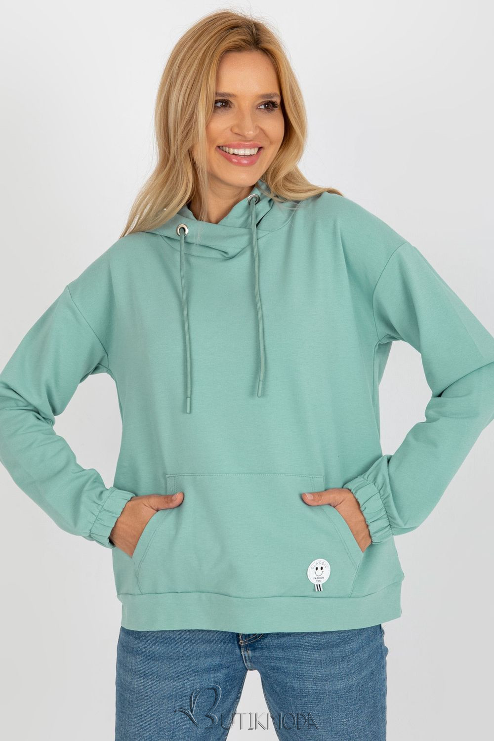 Comfortable Women's Hoodie in Pistachio Color