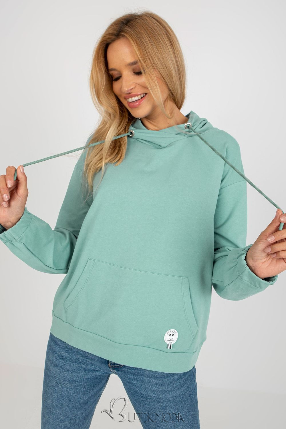 Comfortable Women's Hoodie in Pistachio Color