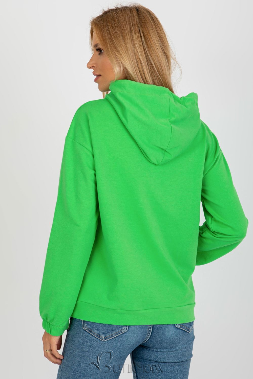 Green Women's Hoodie with Pocket