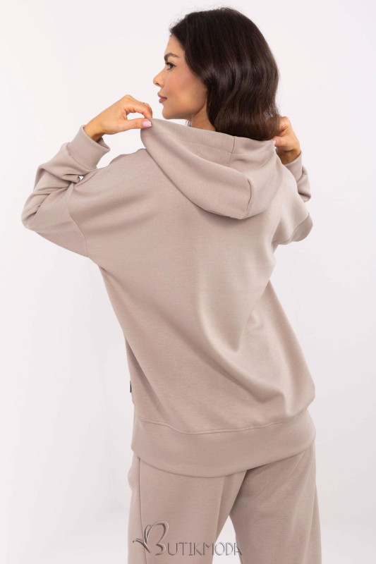 Trendy Beige Hoodie