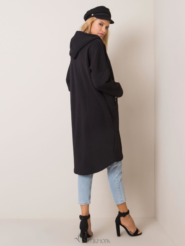 Black Long Hoodie RUE PARIS