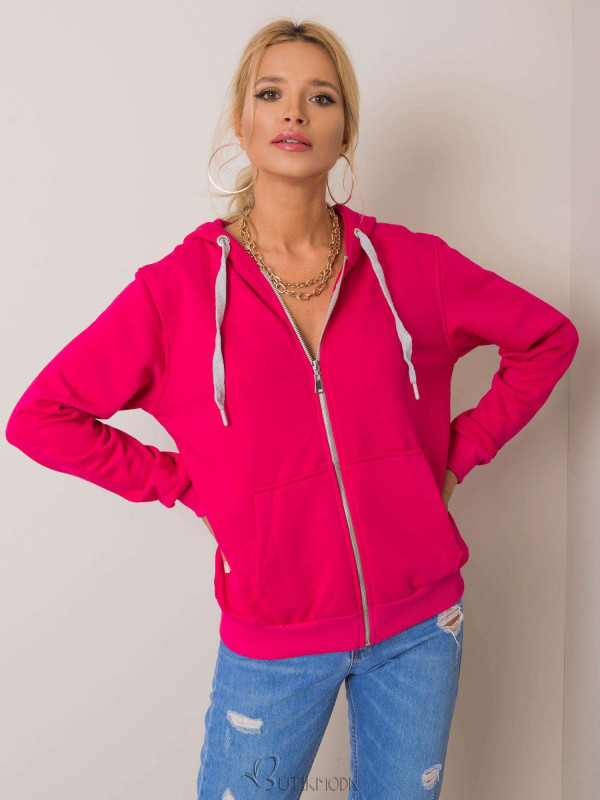 Fuchsia Cotton Hoodie