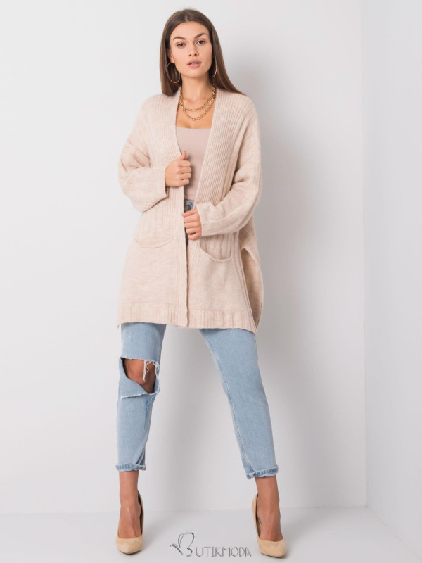 Beige RUE PARIS Cardigan