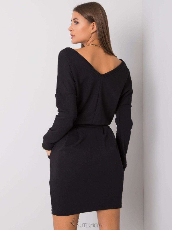 Simple Black Dress with Long Sleeves