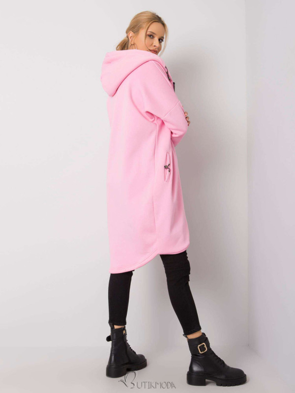 Light Pink Long Hoodie RUE PARIS