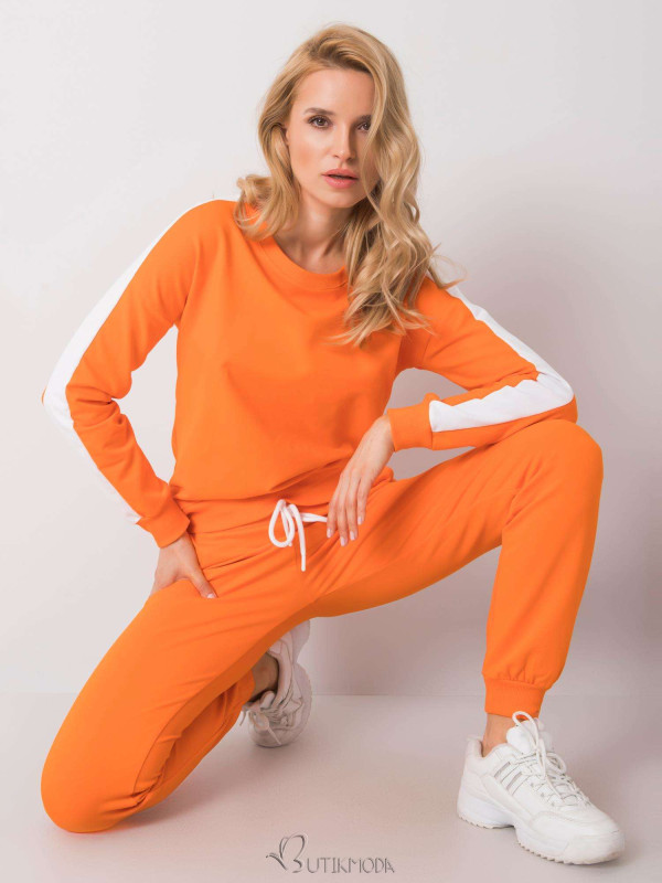 RUE PARIS Orange Women's Tracksuit Set