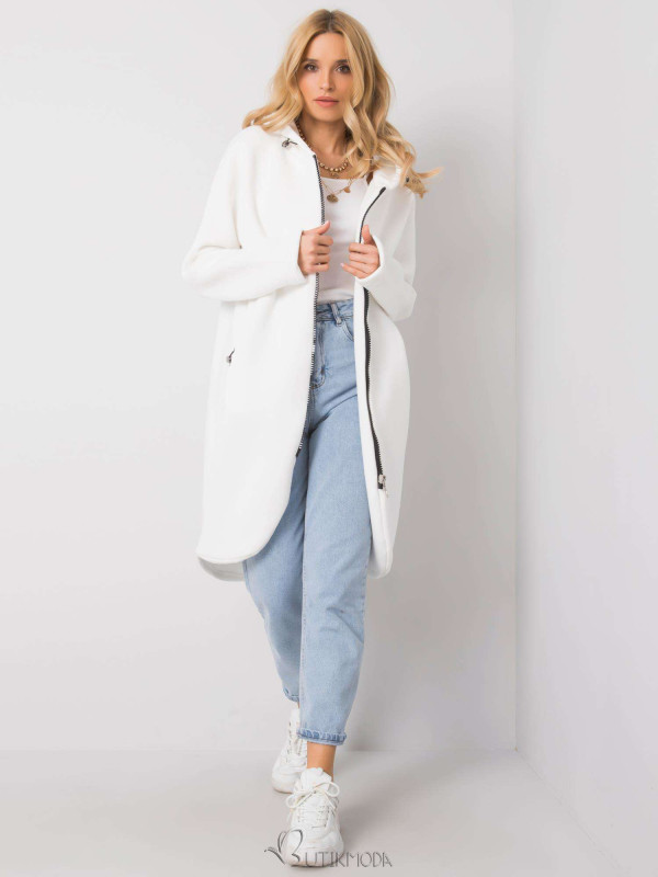 White Long Hoodie from RUE PARIS