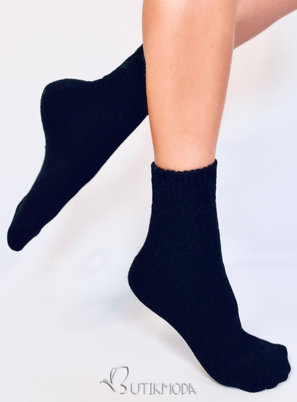 Black woolen socks