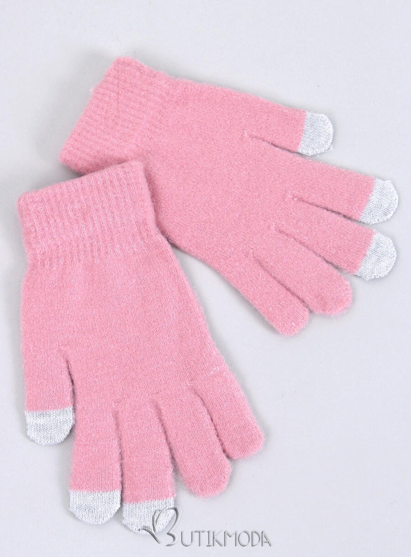 Women's basic gloves pink