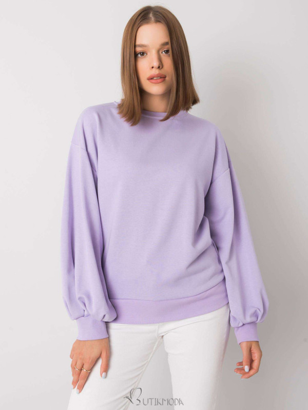 Purple Sweatshirt with Back Cutout