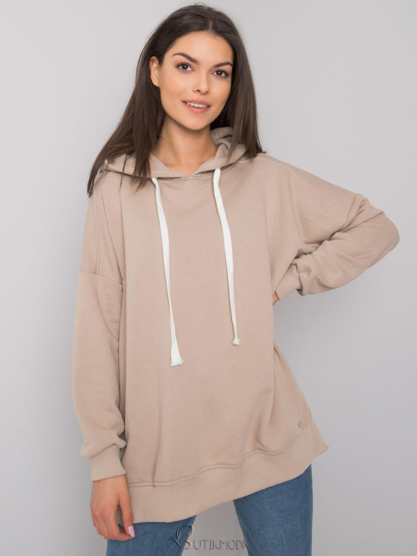 Beige Smooth Hoodie