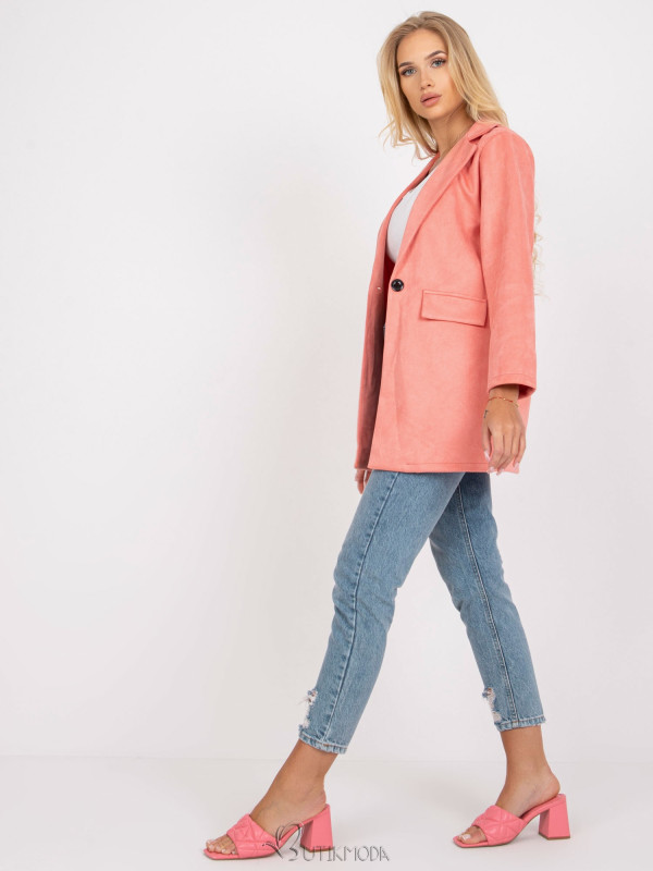 Stylish Women's Blazer in Peach Color