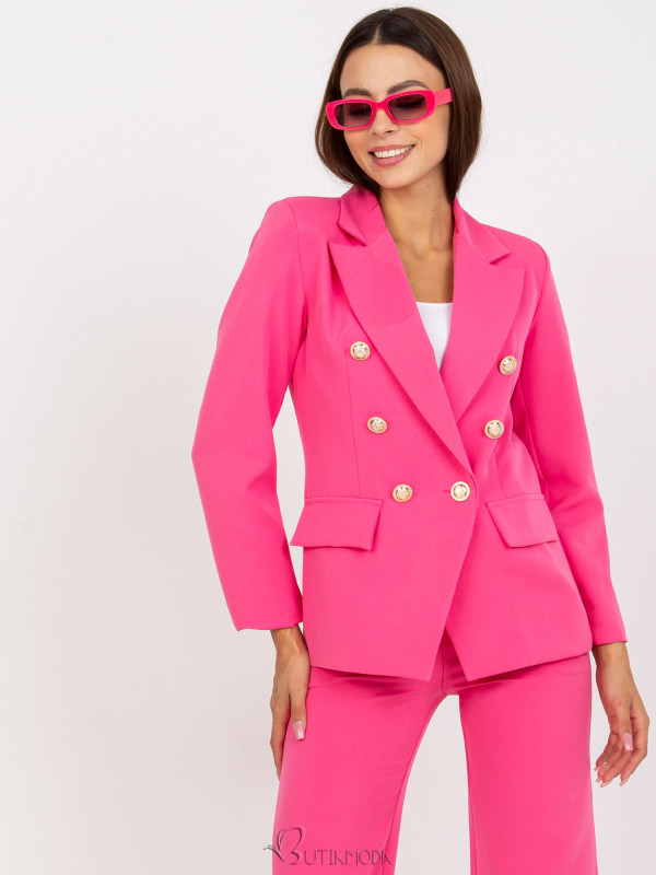 Elegant Women's Blazer in Dark Pink