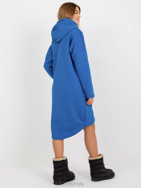 Dark Blue Long Hoodie Tina RUE PARIS