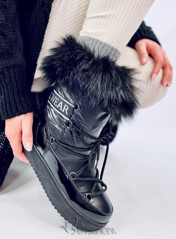 Black snow boots CLASSIC