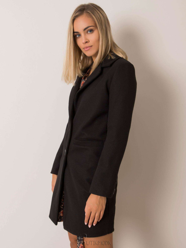 Elegant Transitional Coat in Black