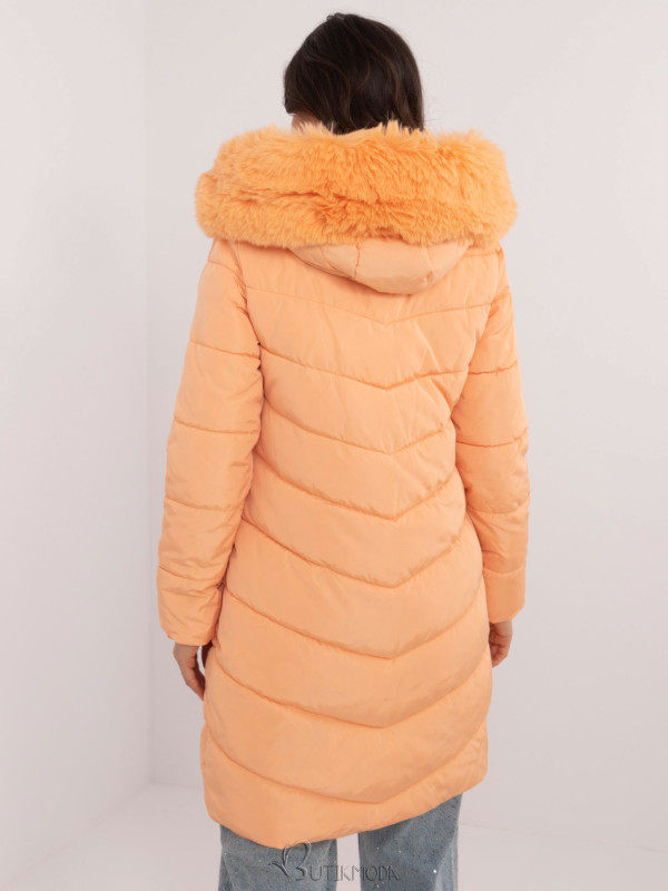 Comfortable Winter Jacket in Bright Orange