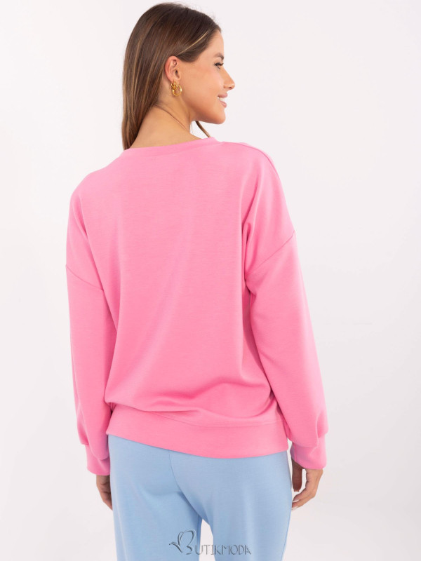 Pink Long Sleeve Sweatshirt