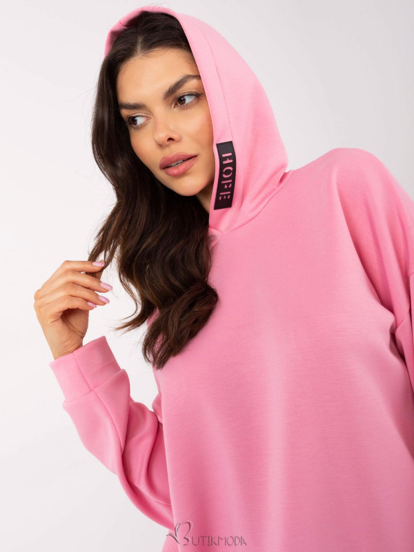 Pink Hooded Sweatshirt