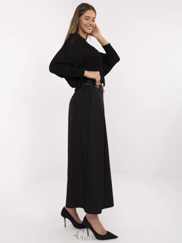 Elegant Black Maxi Skirt