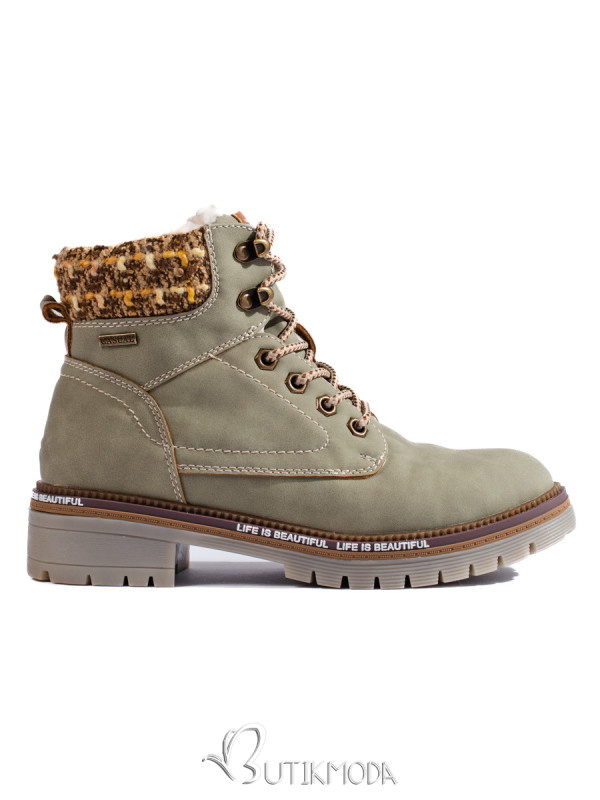 Green Women's Ankle Boots Shelovet