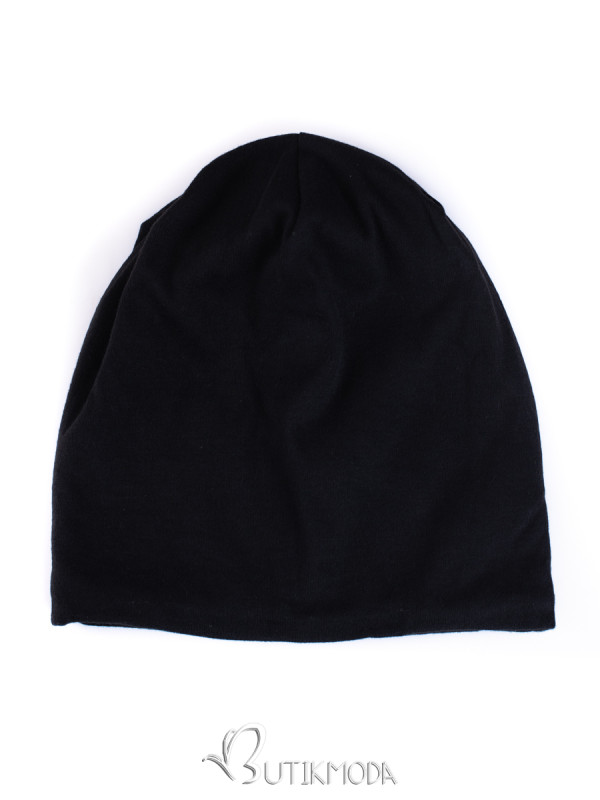 Black cotton cap