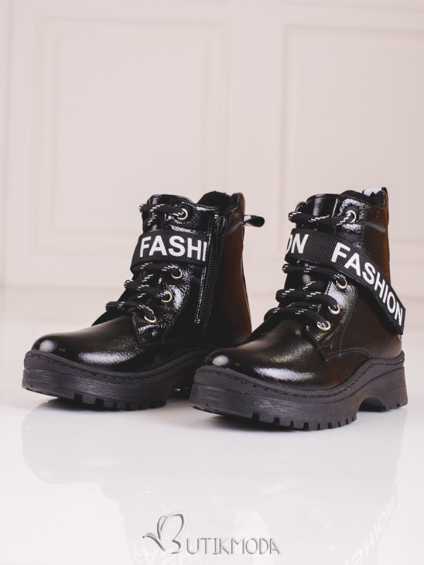 Black girls' boots Fashion