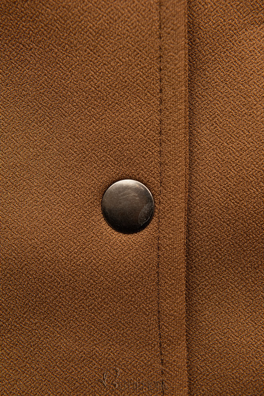 Cinnamon brown button up tunic