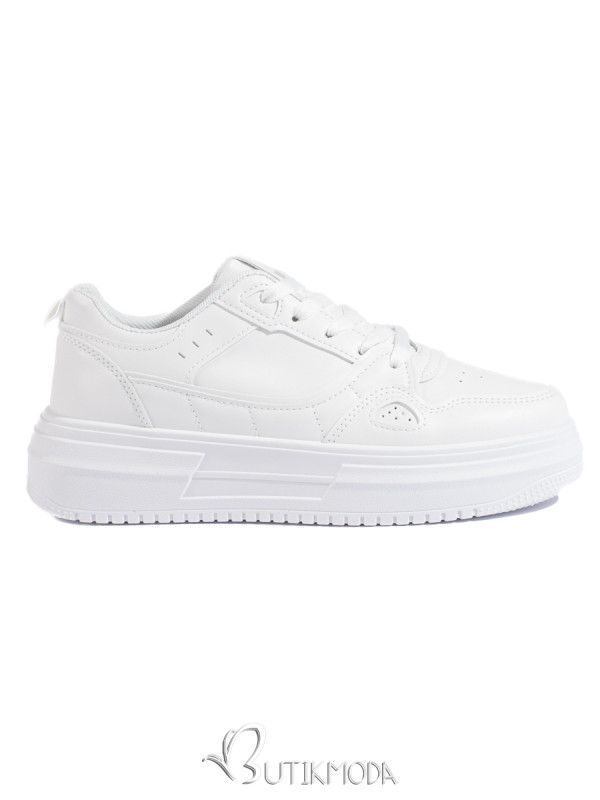 White Women's Sports Sneakers