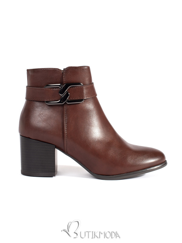 Brown Sergio Leone Ankle Boots with Heel